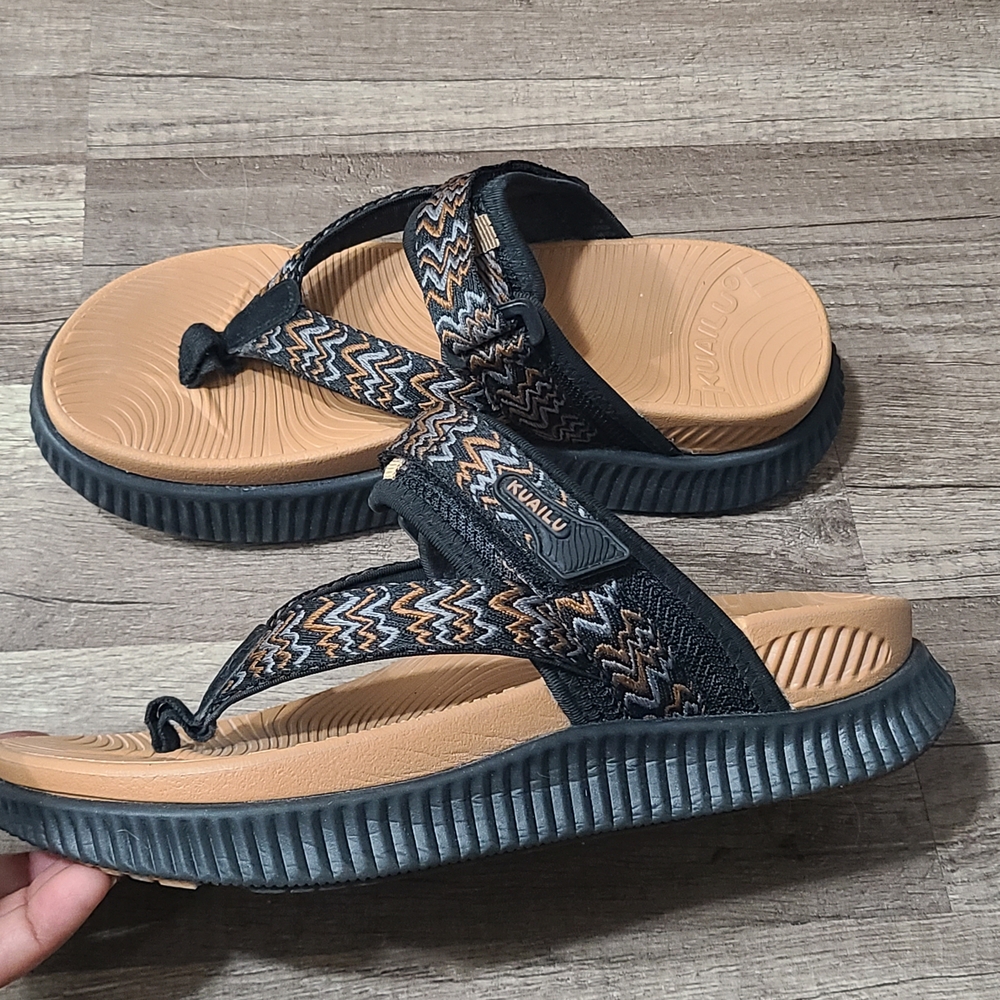 KuaiLu Women's Orthotic Flip-flops Sandals Size 7